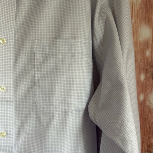 Joseph A. Bank Traveler Collection Purple Grid Print Button Down Shirt - Picture 5 of 11